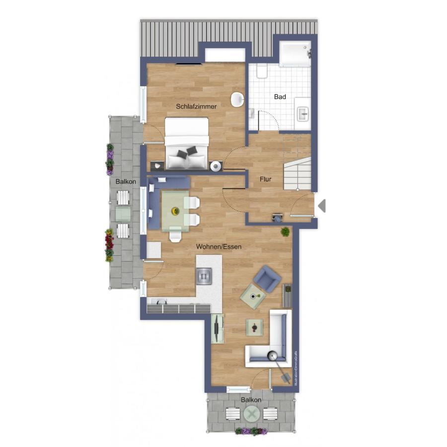 Villa Hanse Wohnung 320 Кюлунгсборн Екстер'єр фото